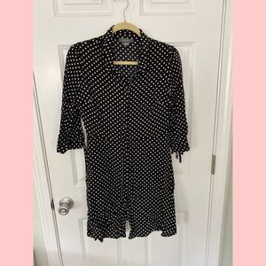 Polka dot shirt dress